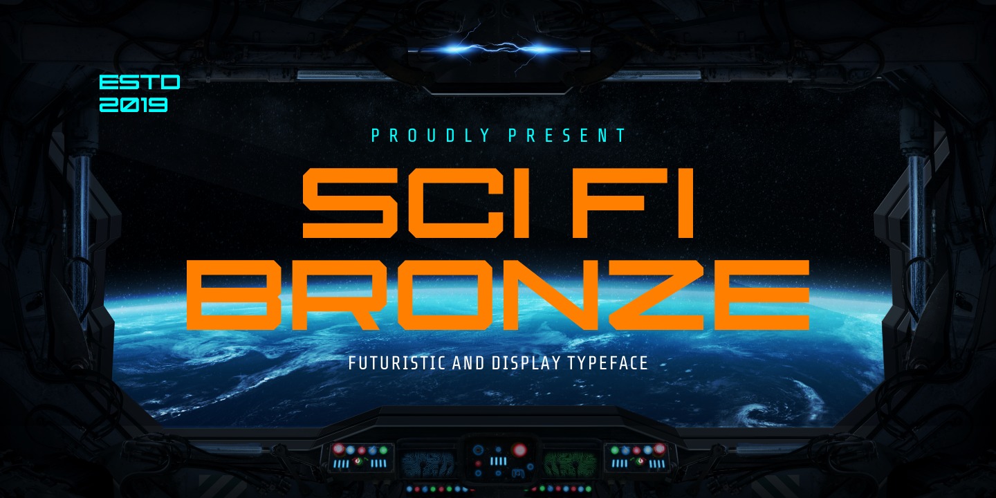 Шрифт Sci Fi Bronze